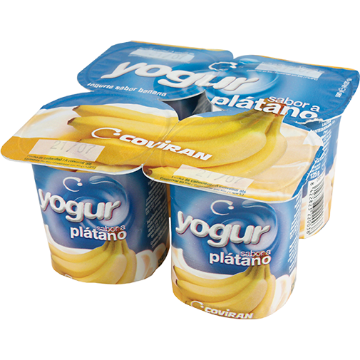 Imagen de Banana flavored yogurt 125 g pack 4 u