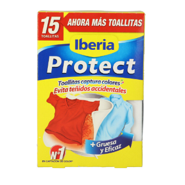 Imagen de TOALLITAS CAPTURA COLORES IBERIA PROTECT 15 UNIDADES